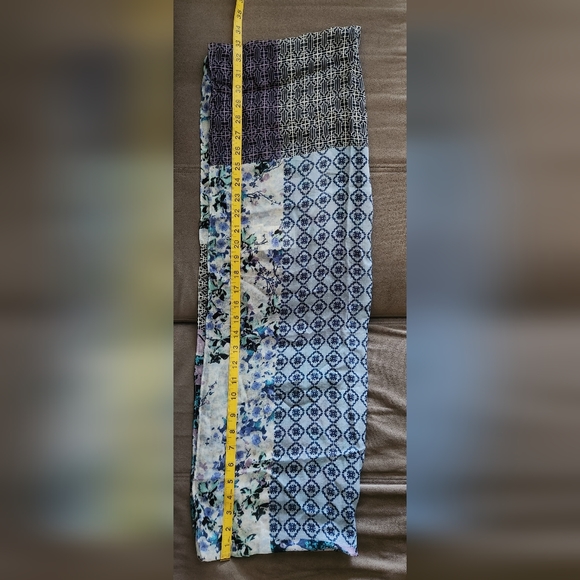 J.Jill Painted Patchwork Infinity Scarf - PORCELAIN PRINT - Picture 8 of 8
